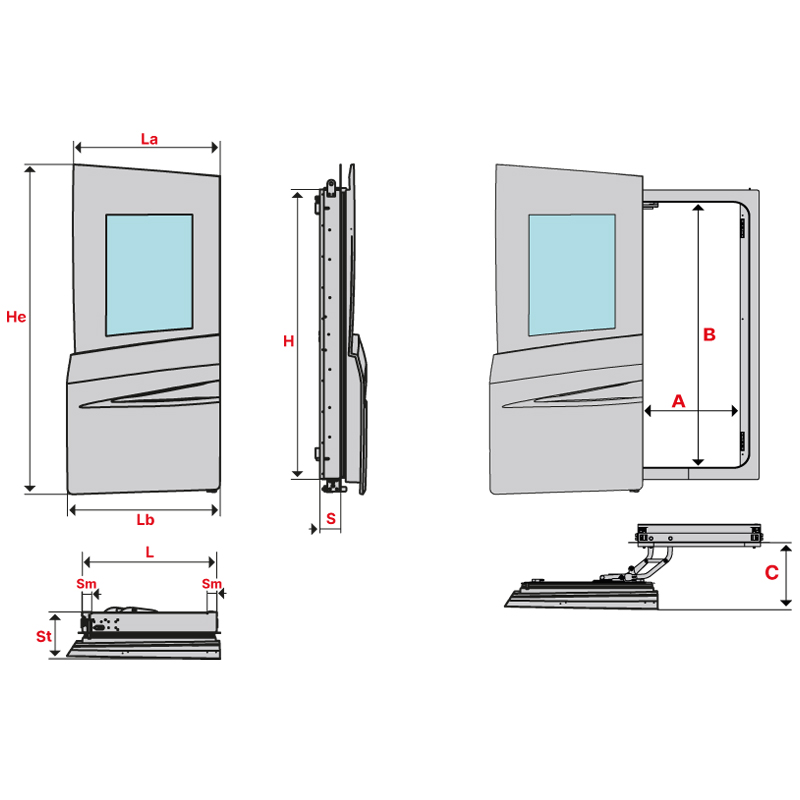 Pantograph door 2332.68